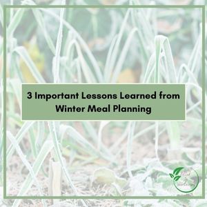 3 Important Lessons Learned from Winter Meal Planning